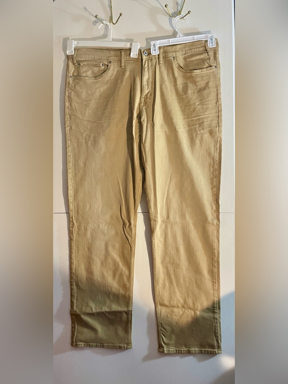NWT Goodfellow & Co Men Big & Tall Straight Fit Jeans Arena Tan Pants 48x36